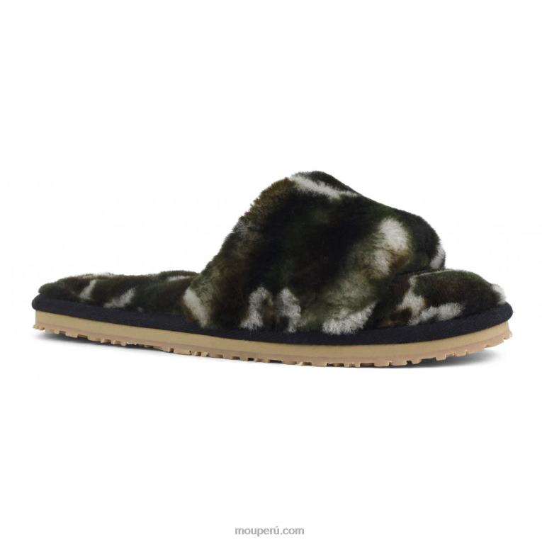 pantuflas con pelo de oveja mujer 8DRXZ494 camuflaje Mou