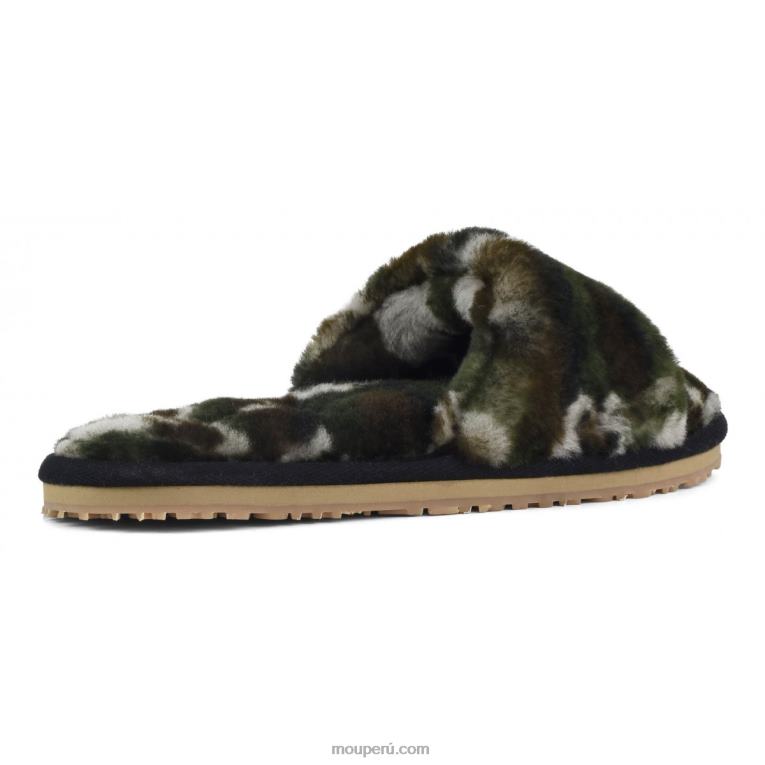 pantuflas con pelo de oveja mujer 8DRXZ494 camuflaje Mou
