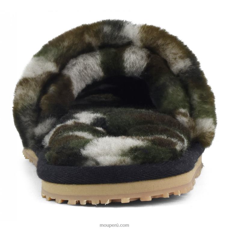 pantuflas con pelo de oveja mujer 8DRXZ494 camuflaje Mou