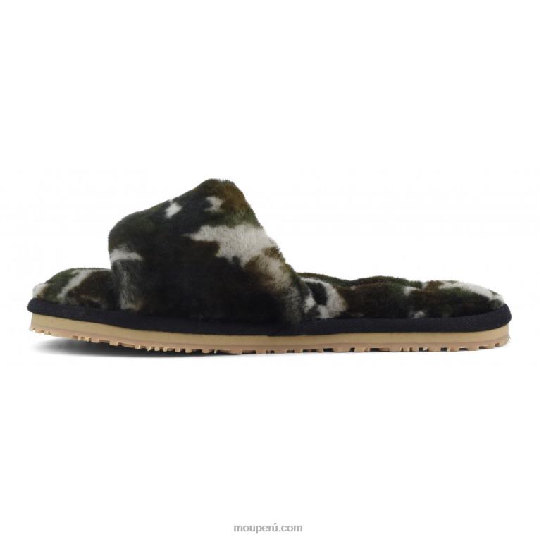pantuflas con pelo de oveja mujer 8DRXZ494 camuflaje Mou