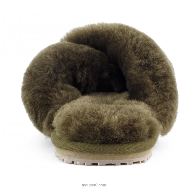 slippers cruzados con pelo mujer 8DRXZ472 milicia Mou
