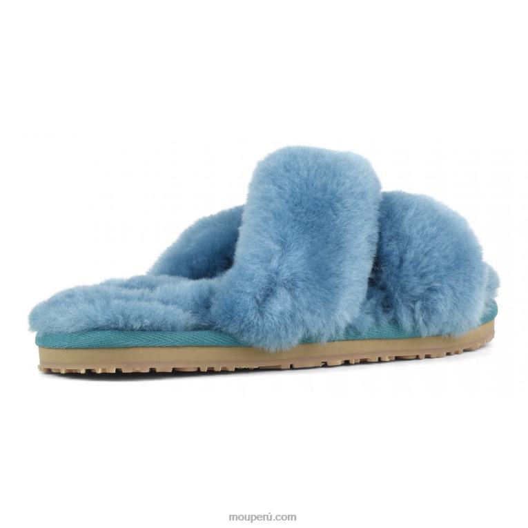 slippers cruzados con pelo mujer 8DRXZ481 golfo de vizcaya Mou