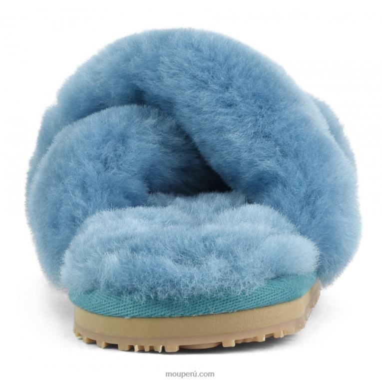 slippers cruzados con pelo mujer 8DRXZ481 golfo de vizcaya Mou