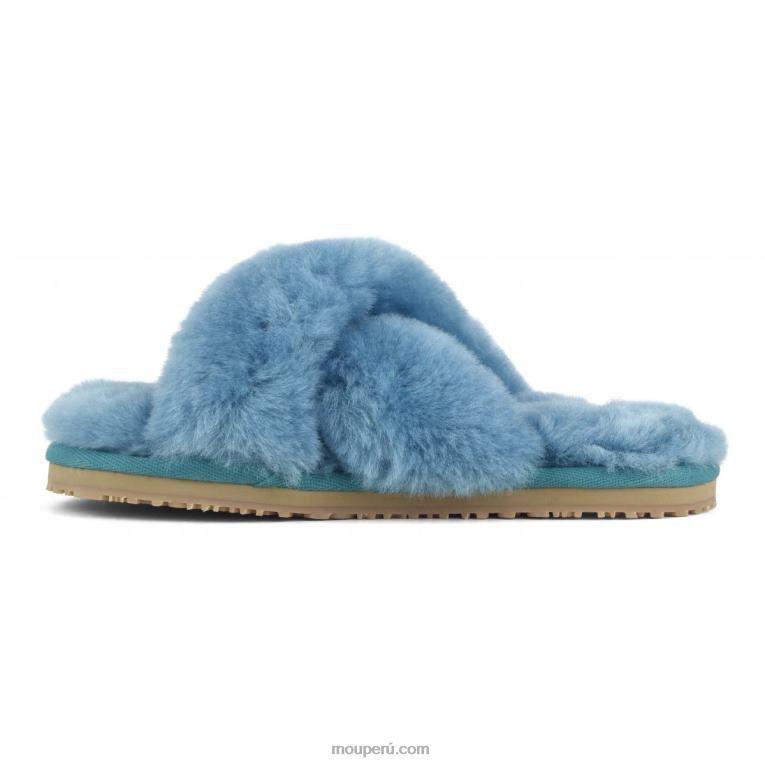 slippers cruzados con pelo mujer 8DRXZ481 golfo de vizcaya Mou