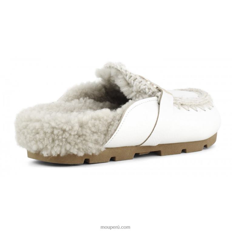 tobogán biológico de invierno mujer 8DRXZ421 blanco ceroso Mou