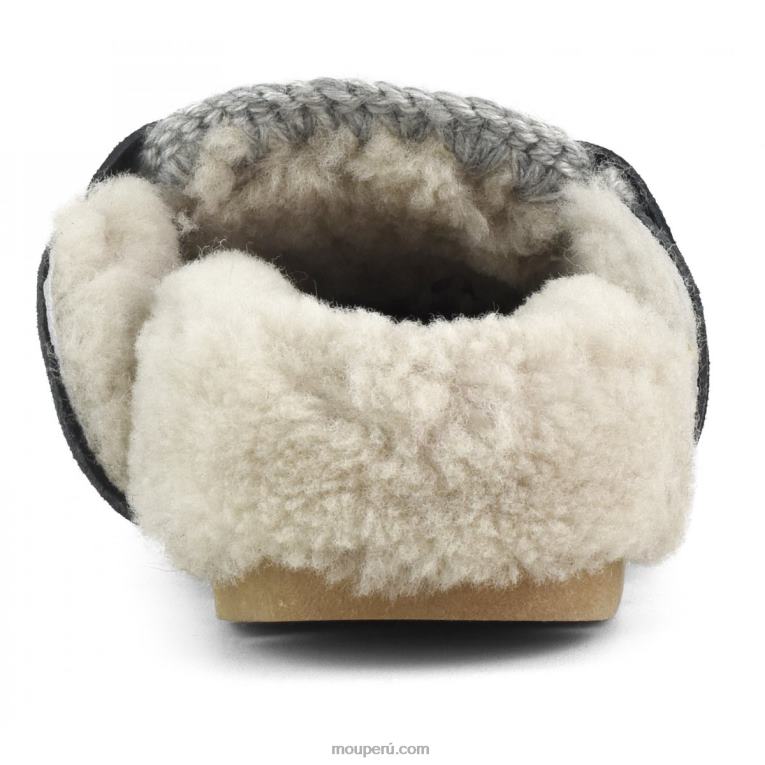 tobogán biológico de invierno mujer 8DRXZ422 plata metalizada envejecida Mou