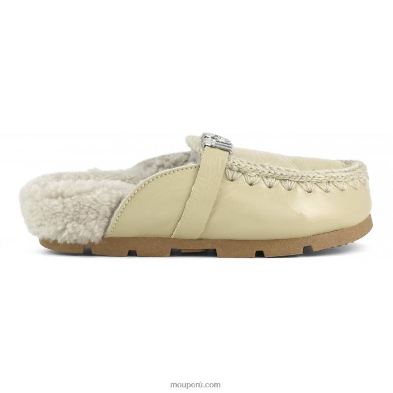 tobogán biológico de invierno mujer 8DRXZ424 arena de charol Mou