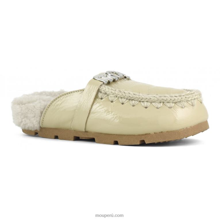 tobogán biológico de invierno mujer 8DRXZ424 arena de charol Mou