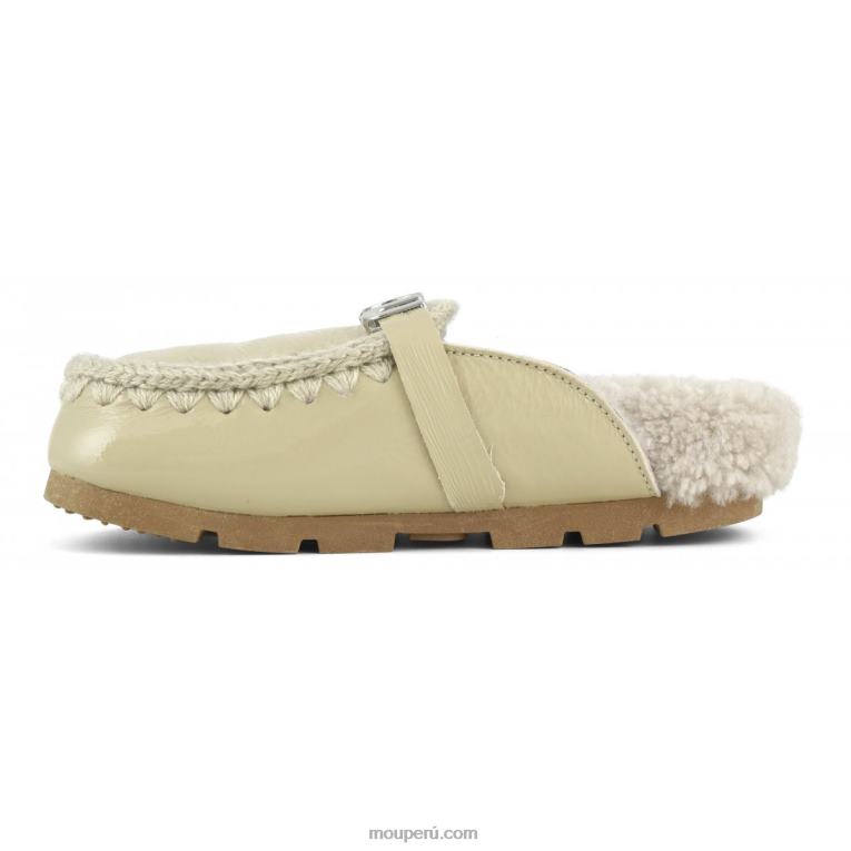 tobogán biológico de invierno mujer 8DRXZ424 arena de charol Mou