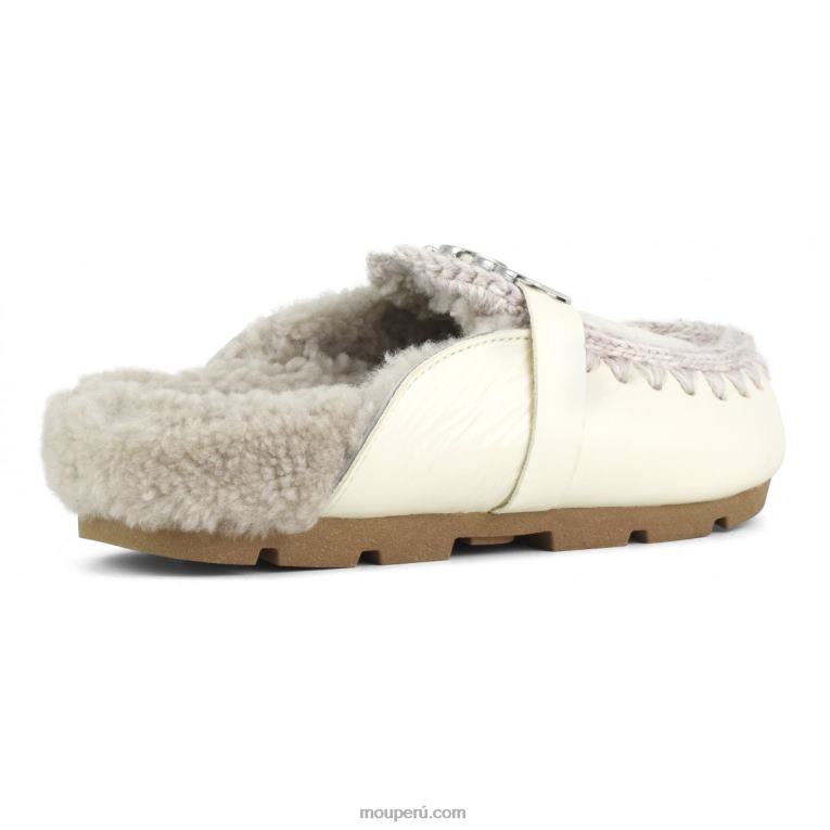 tobogán biológico de invierno mujer 8DRXZ425 blanco charol Mou