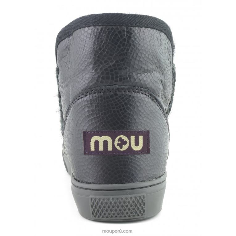 zapatilla esquimal 630 mujer 8DRXZ637 espiral en relieve negro Mou