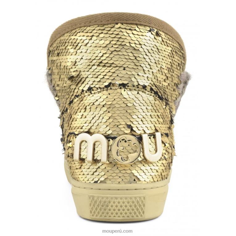 zapatilla esquimal 630 mujer 8DRXZ640 lentejuelas oro mate Mou