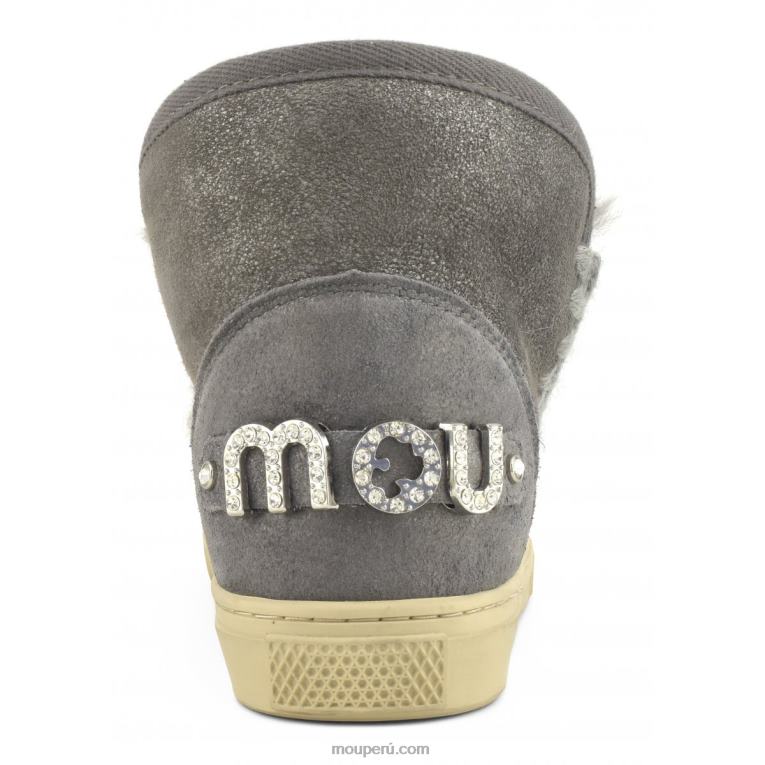 zapatilla esquimal con pedrería mujer 8DRXZ595 polvo de hierro Mou