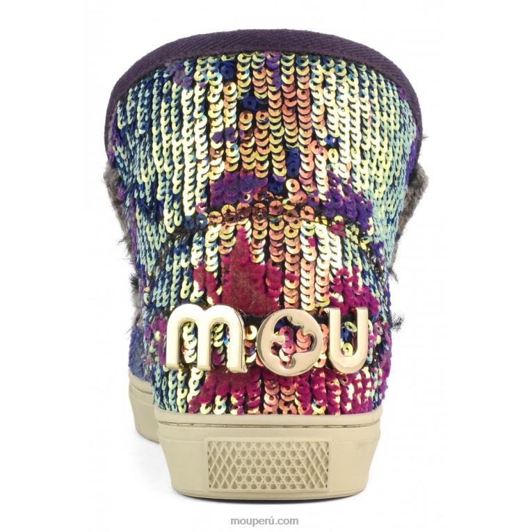 zapatilla esquimal edicion limitada mujer 8DRXZ631 mezcla azul de lentejuelas lux Mou