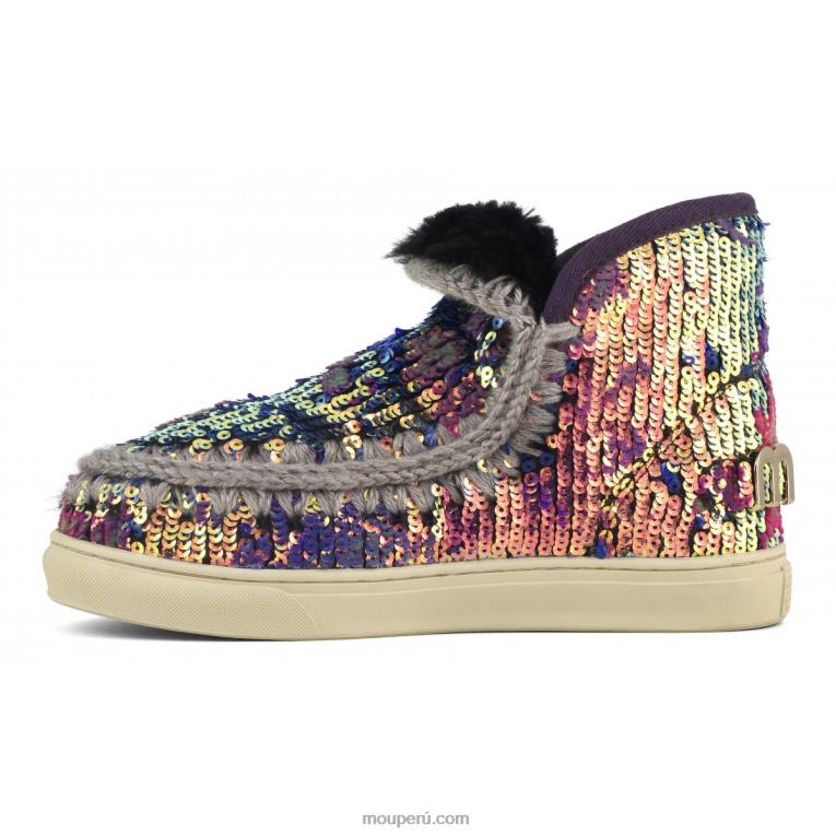 zapatilla esquimal edicion limitada mujer 8DRXZ631 mezcla azul de lentejuelas lux Mou