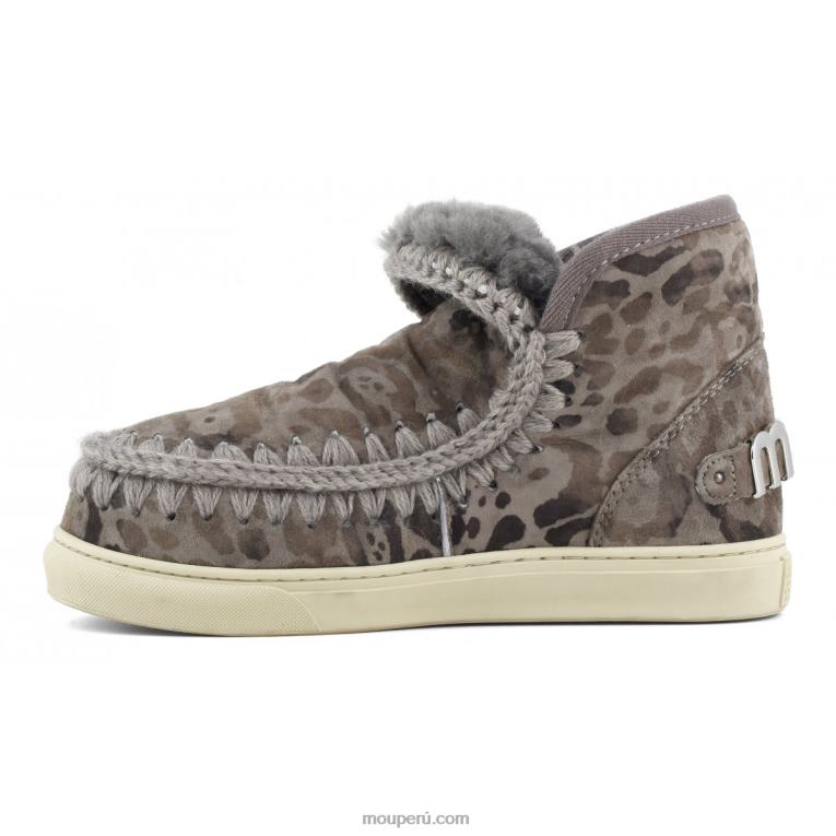 zapatilla esquimal edicion limitada mujer 8DRXZ659 estampado leopardo topo Mou