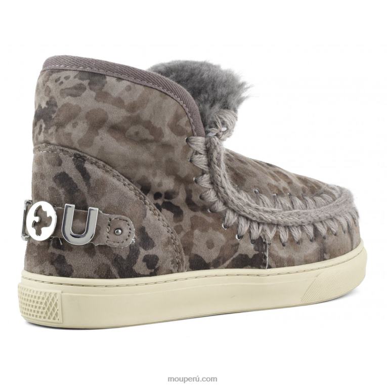 zapatilla esquimal edicion limitada mujer 8DRXZ659 estampado leopardo topo Mou