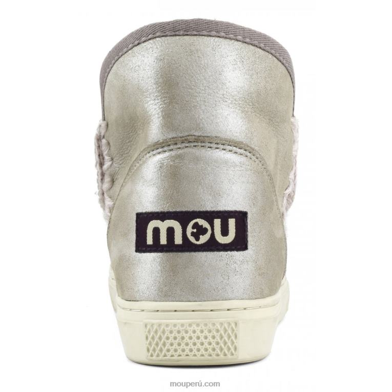 zapatilla esquimal mujer 8DRXZ663 gris elefante con micropurpurina Mou