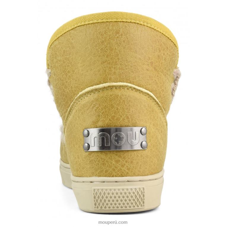 zapatilla esquimal mujer 8DRXZ671 coñac encerado viejo Mou