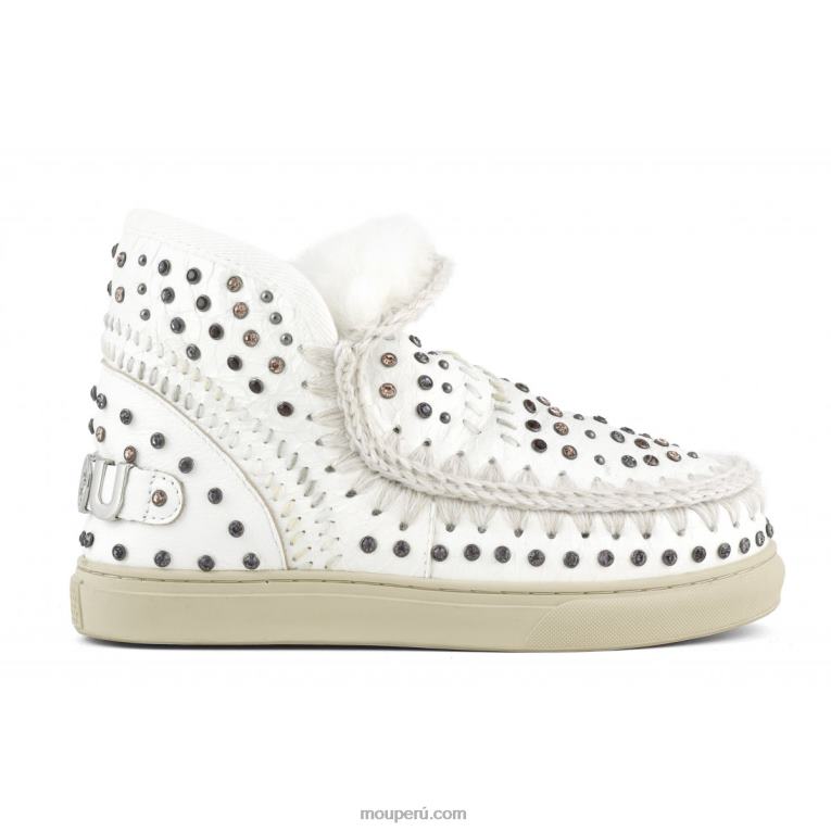 zapatilla esquimal tachuelas y punto mujer 8DRXZ643 tachuelas y punto de colores naturales waxi white Mou