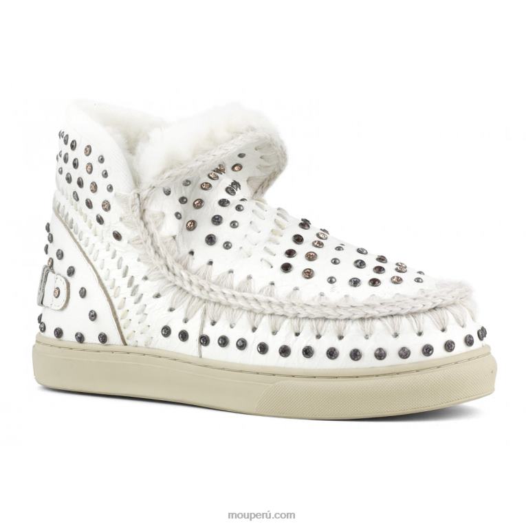zapatilla esquimal tachuelas y punto mujer 8DRXZ643 tachuelas y punto de colores naturales waxi white Mou