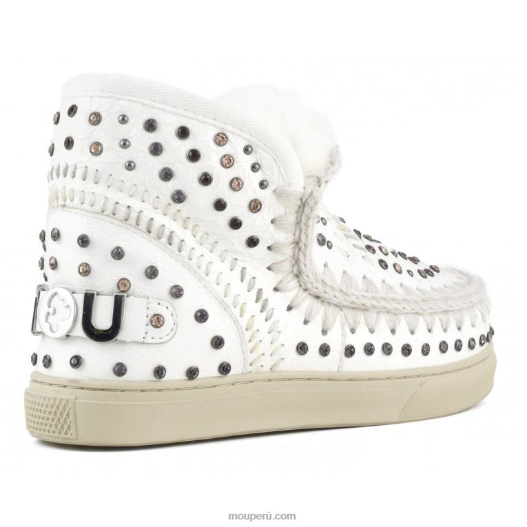 zapatilla esquimal tachuelas y punto mujer 8DRXZ643 tachuelas y punto de colores naturales waxi white Mou