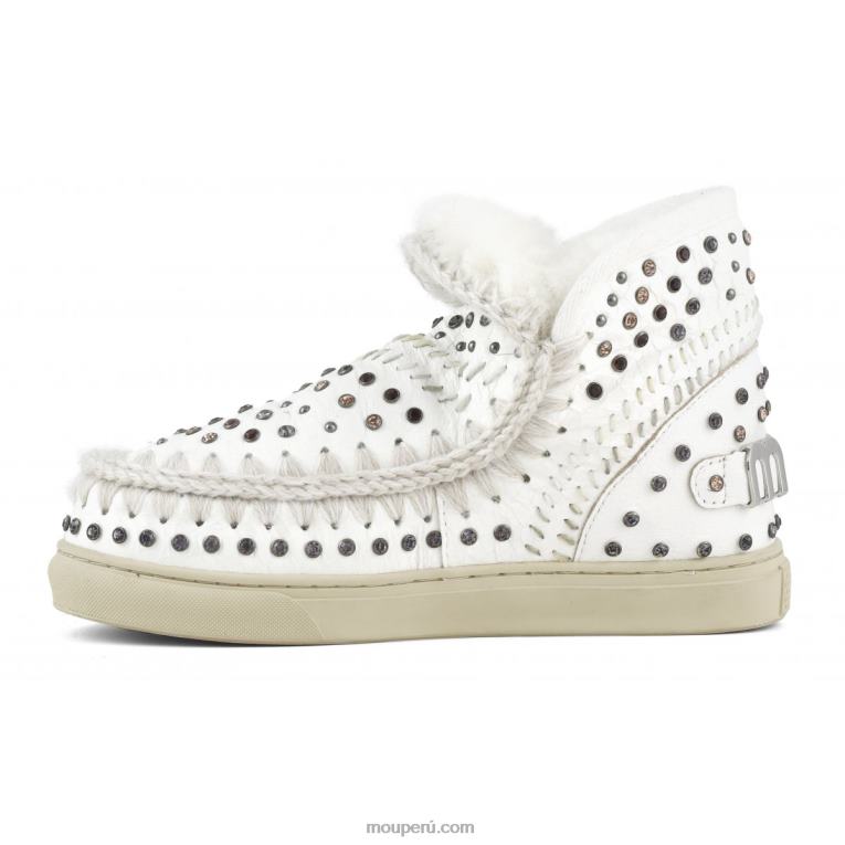 zapatilla esquimal tachuelas y punto mujer 8DRXZ643 tachuelas y punto de colores naturales waxi white Mou