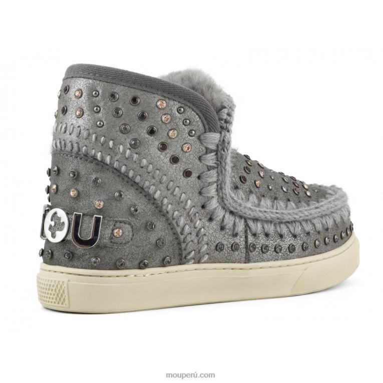 zapatilla esquimal tachuelas y punto mujer 8DRXZ680 polvo de hierro Mou
