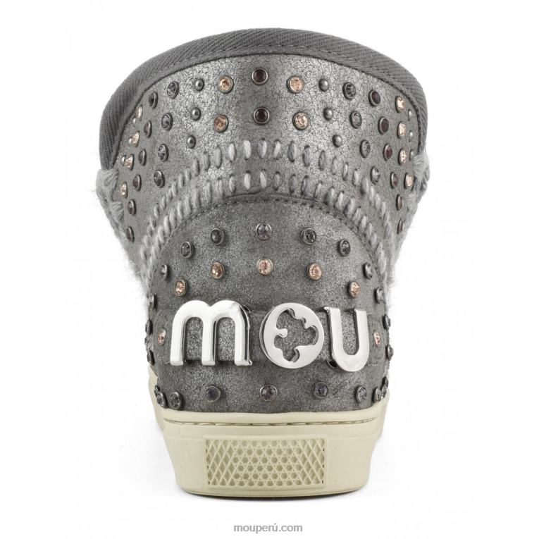 zapatilla esquimal tachuelas y punto mujer 8DRXZ680 polvo de hierro Mou