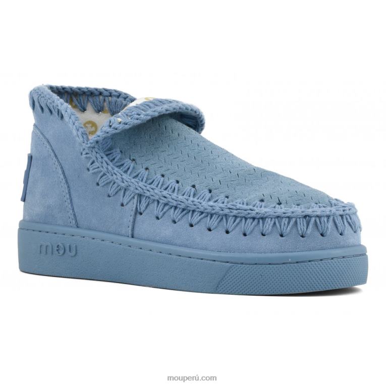 zapatilla monocromática mujer 8DRXZ38 azul nilo Mou