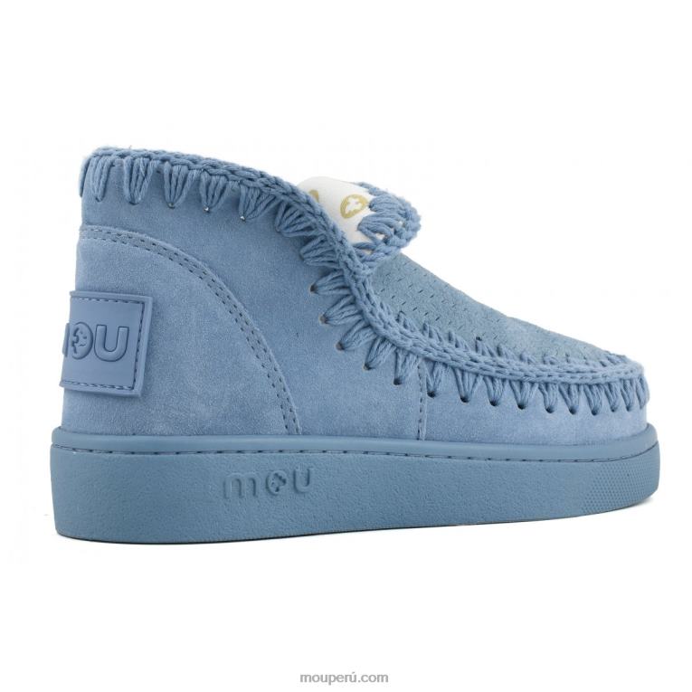 zapatilla monocromática mujer 8DRXZ38 azul nilo Mou