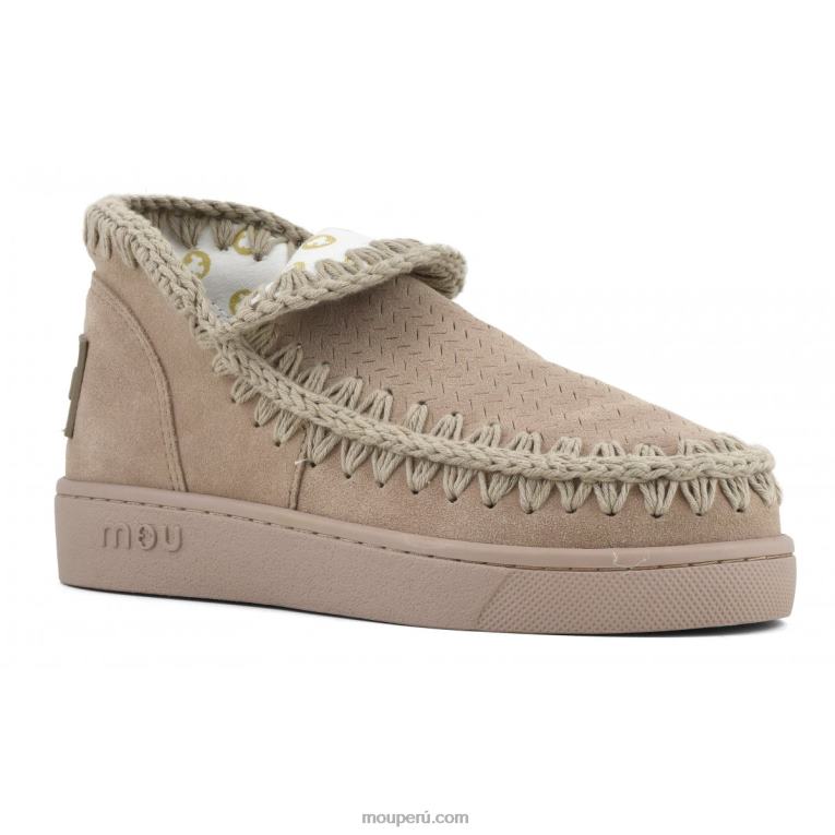 zapatilla monocromática mujer 8DRXZ39 arena rosa (fundente) Mou