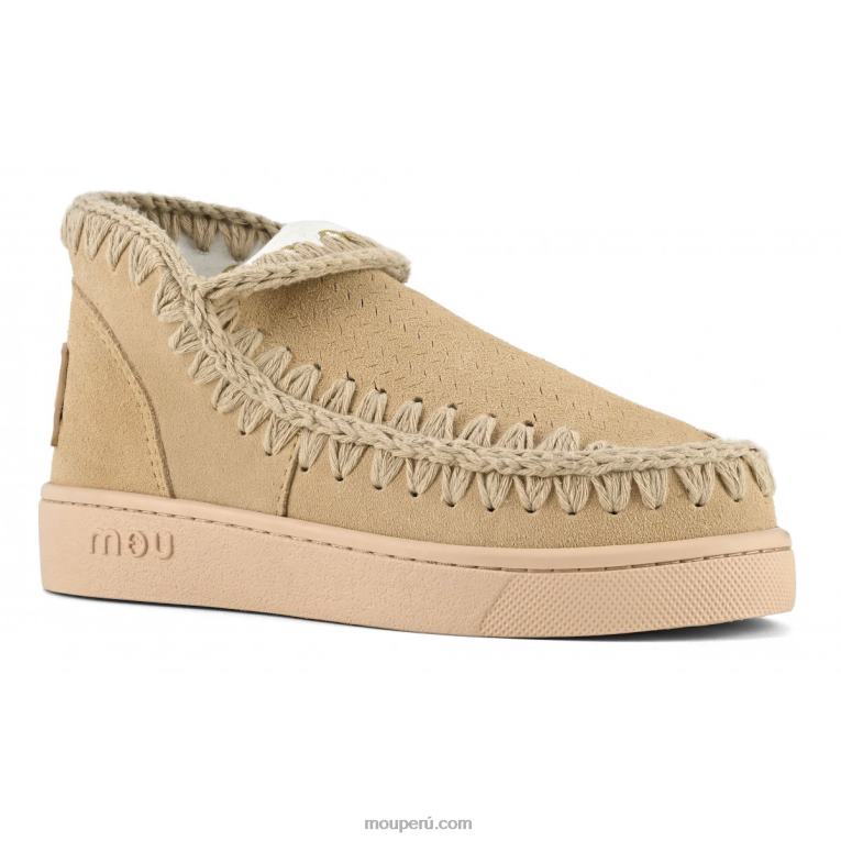 zapatilla monocromática mujer 8DRXZ40 trigo Mou