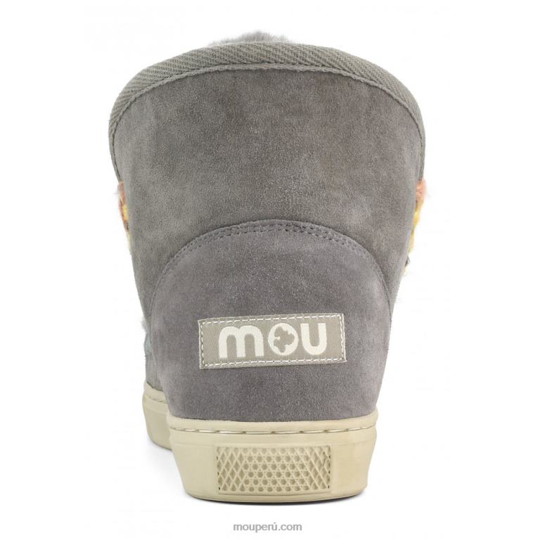 zapatillas esquimales costuras arcoiris mujer 8DRXZ587 nuevo gris Mou