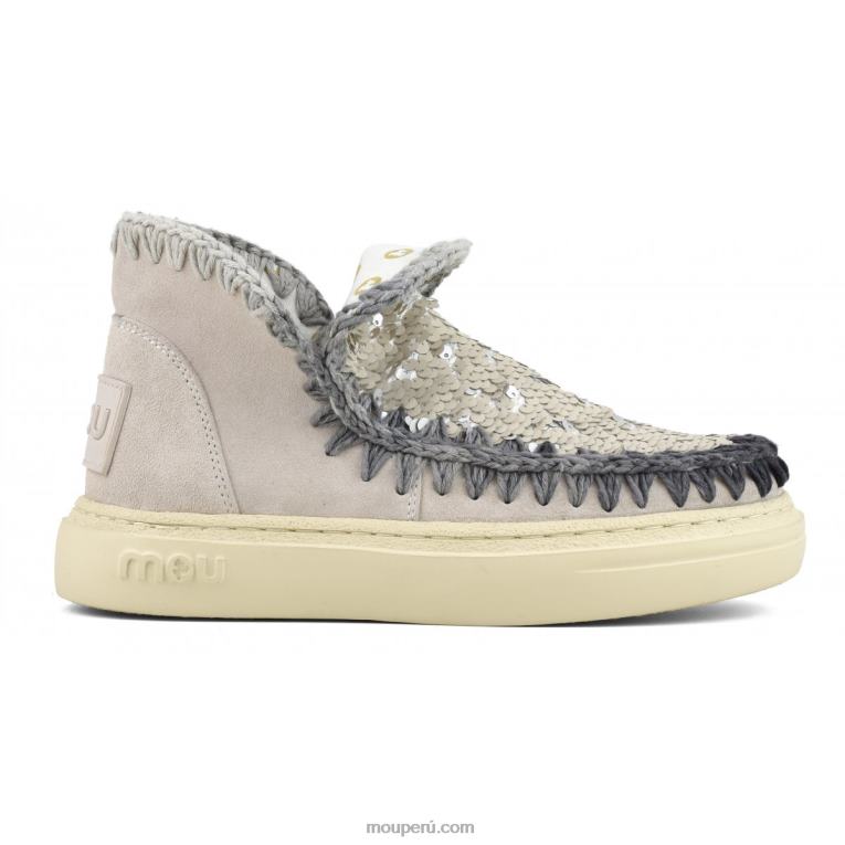 costuras degradadas de gamuza audaz mujer 8DRXZ83 tiza Mou