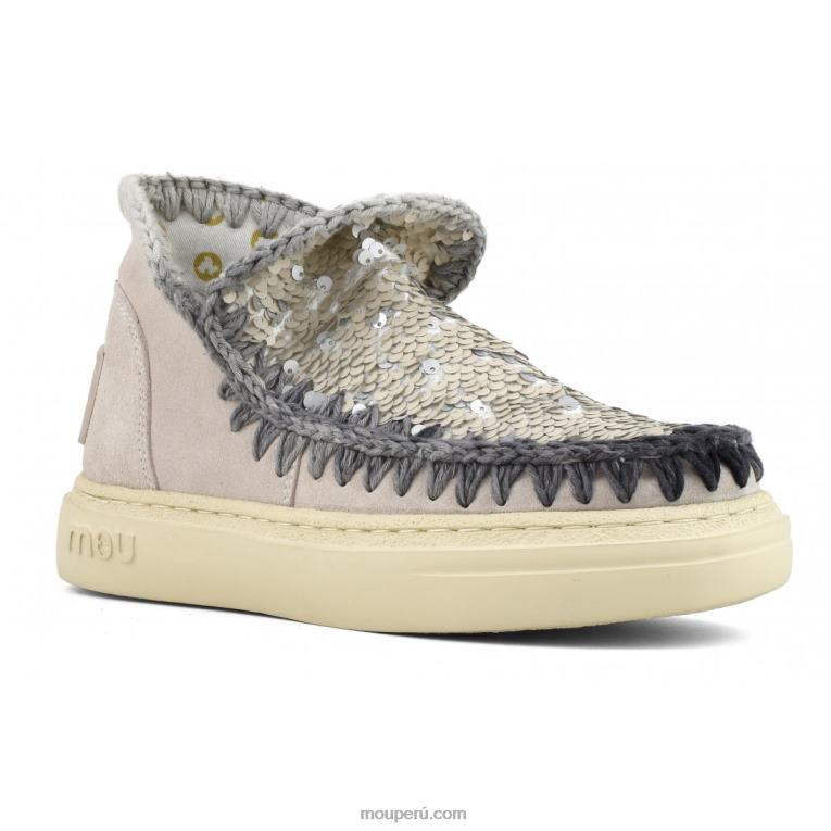 costuras degradadas de gamuza audaz mujer 8DRXZ83 tiza Mou