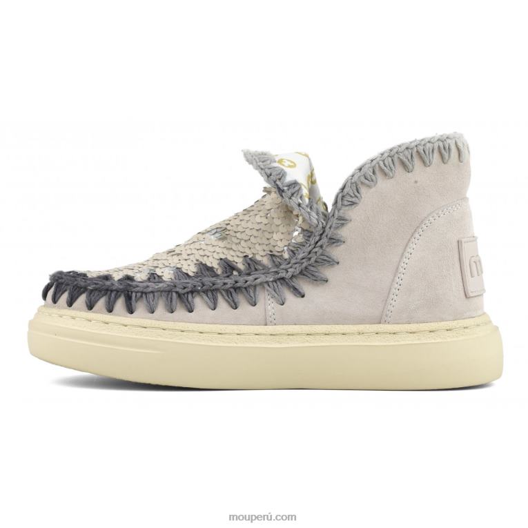 costuras degradadas de gamuza audaz mujer 8DRXZ83 tiza Mou