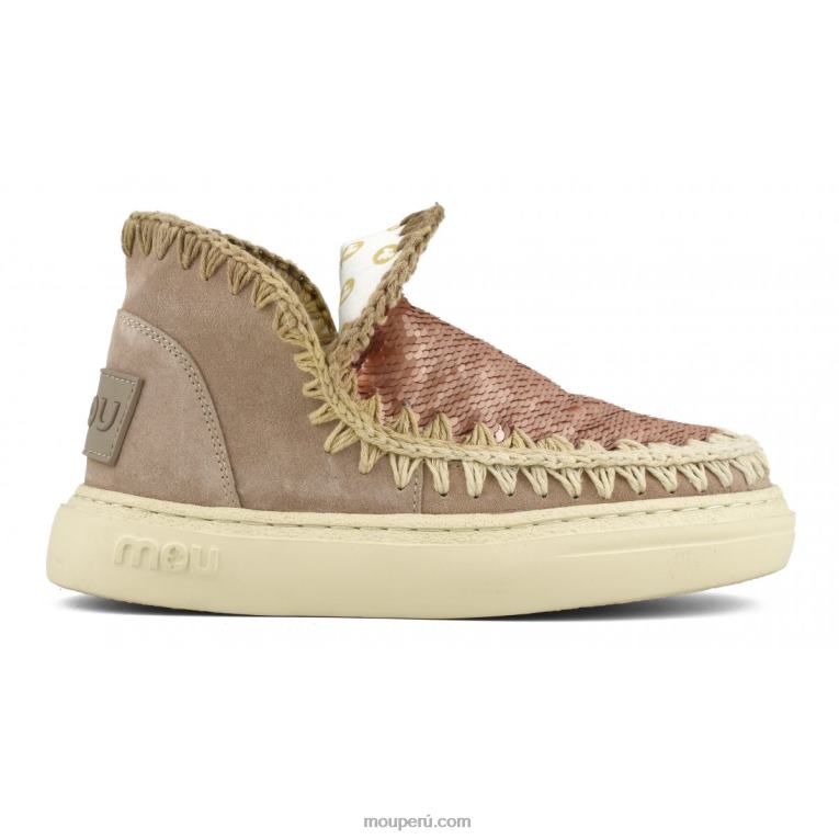 costuras degradadas de gamuza audaz mujer 8DRXZ84 arena rosa (fundente) Mou