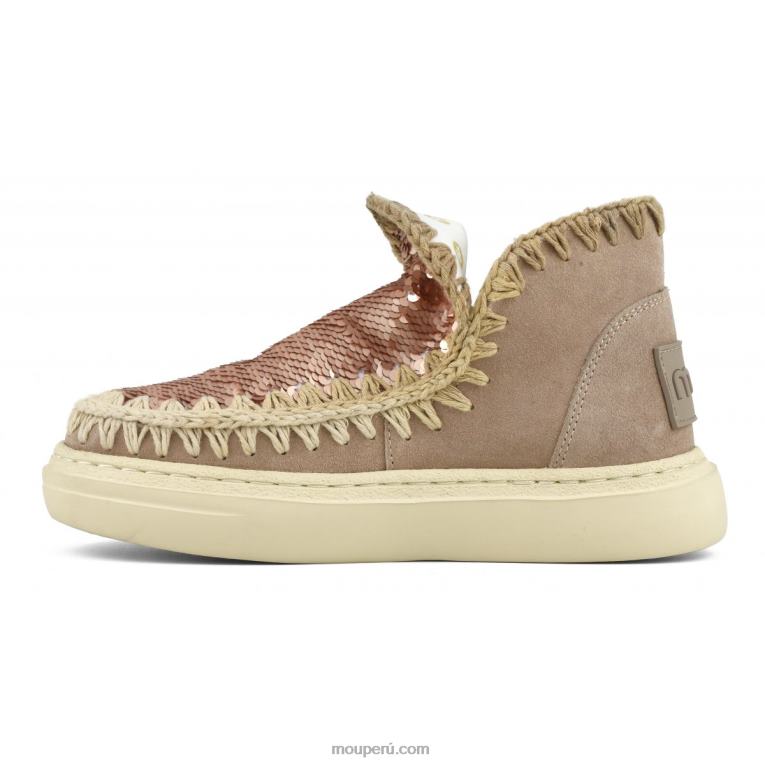 costuras degradadas de gamuza audaz mujer 8DRXZ84 arena rosa (fundente) Mou