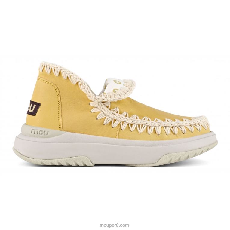 jogger cuero liso mujer 8DRXZ107 caramelo Mou