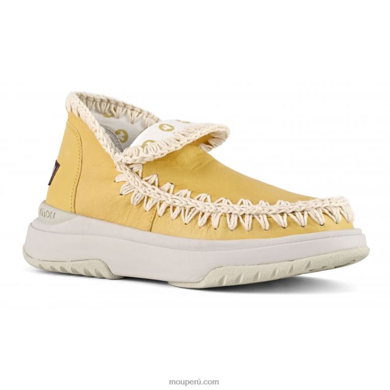 jogger cuero liso mujer 8DRXZ107 caramelo Mou