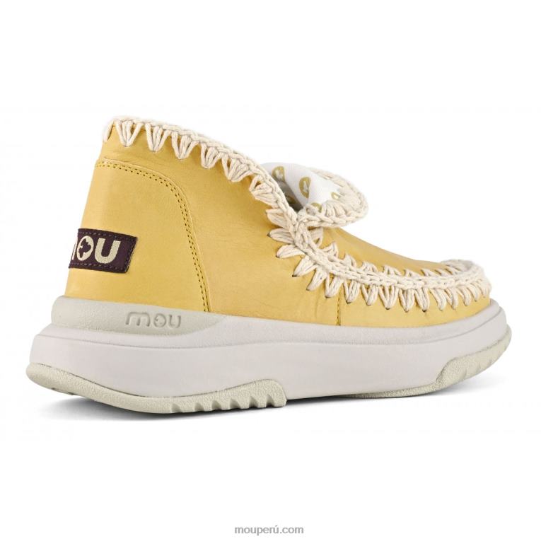 jogger cuero liso mujer 8DRXZ107 caramelo Mou