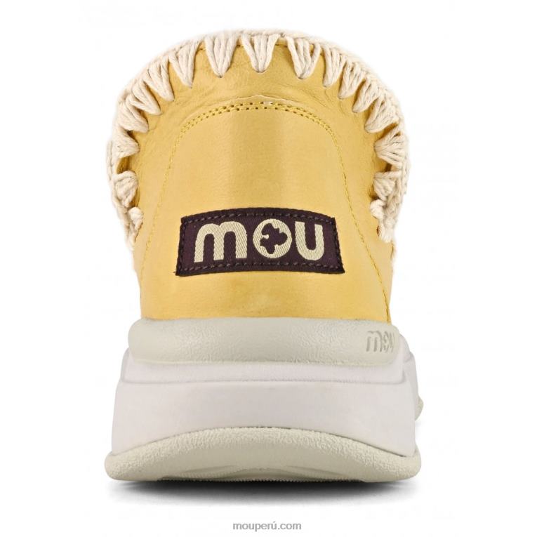 jogger cuero liso mujer 8DRXZ107 caramelo Mou