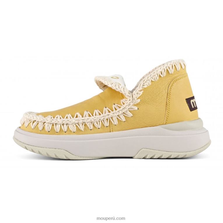 jogger cuero liso mujer 8DRXZ107 caramelo Mou