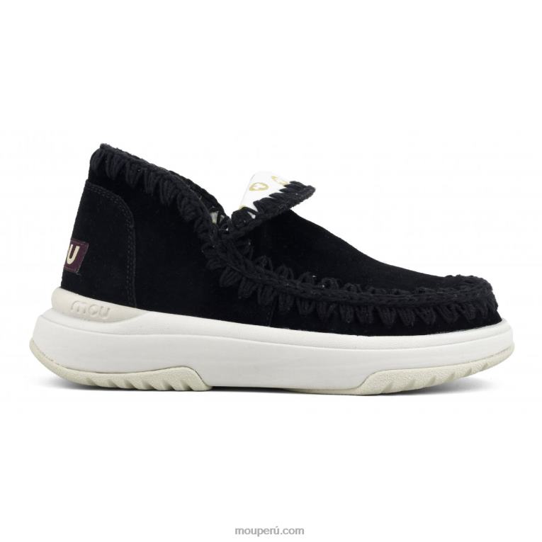 jogger de gamuza mujer 8DRXZ101 negro Mou