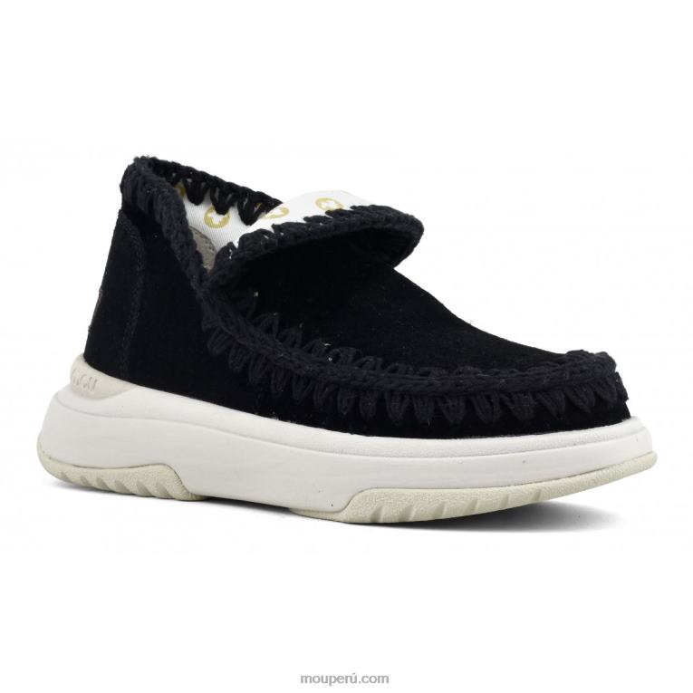 jogger de gamuza mujer 8DRXZ101 negro Mou