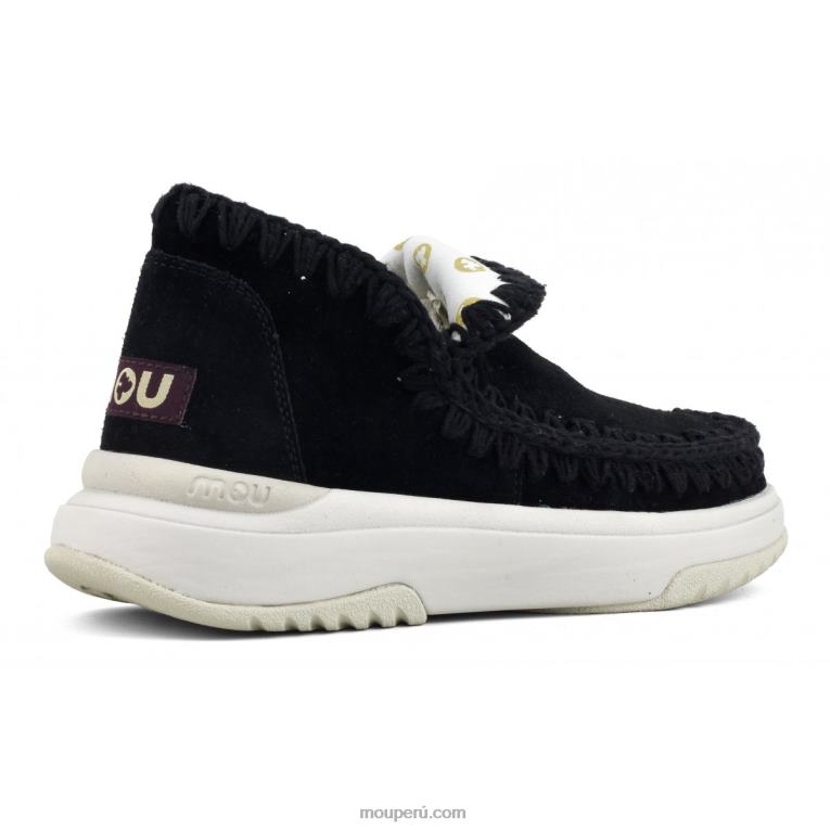 jogger de gamuza mujer 8DRXZ101 negro Mou