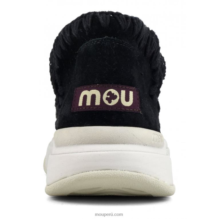 jogger de gamuza mujer 8DRXZ101 negro Mou