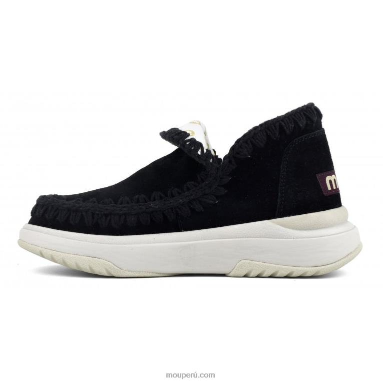 jogger de gamuza mujer 8DRXZ101 negro Mou