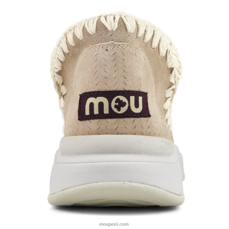 jogger de gamuza mujer 8DRXZ103 arena rosa (fundente) Mou